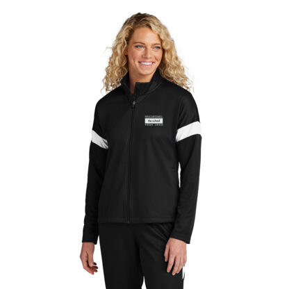 LST800 LADIES TRACK JACKET / EMBROIDERED SCHOOL LOGO