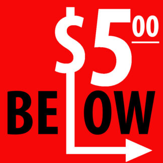 $5.00 BELOW